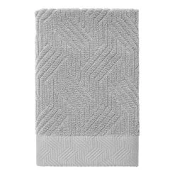 Bleecker Contemporary Pattern Hand Towel -Jonathan Adler Shop 045002 GRY 1754580 4