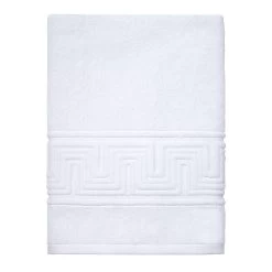 Gramercy Greek Key Border Bath Towel -Jonathan Adler Shop 045011 WHT 1754580 4