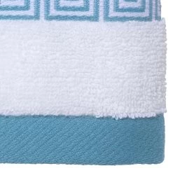 Mercer Decorative Maze Border Hand Towel -Jonathan Adler Shop 045022 WHT 1754580 3