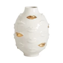 Jonathan Adler Gilded Muse Round Gala Vase