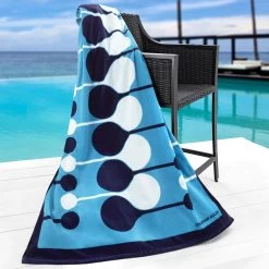 Jonathan Adler Droplet Beach Towel -Jonathan Adler Shop 5503BTWLFLT BLU 1754580 3