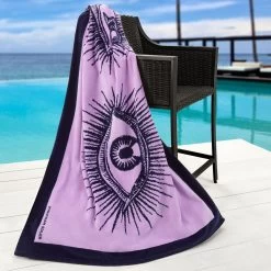 Jonathan Adler Eyes Beach Towel -Jonathan Adler Shop 5507BTWLFLT LIL 1754580 3