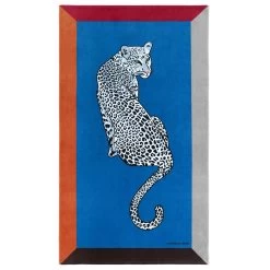 Jonathan Adler Leopard Beach Towel -Jonathan Adler Shop 5509BTWLFLT BLU 1754580 4