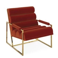 Jonathan Adler Channeled Goldfinger Lounge Chair