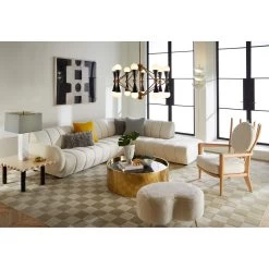Ripple Rectangular Cocktail Table -Jonathan Adler Shop FA21 Brigitte Sectional Voltaire Chair