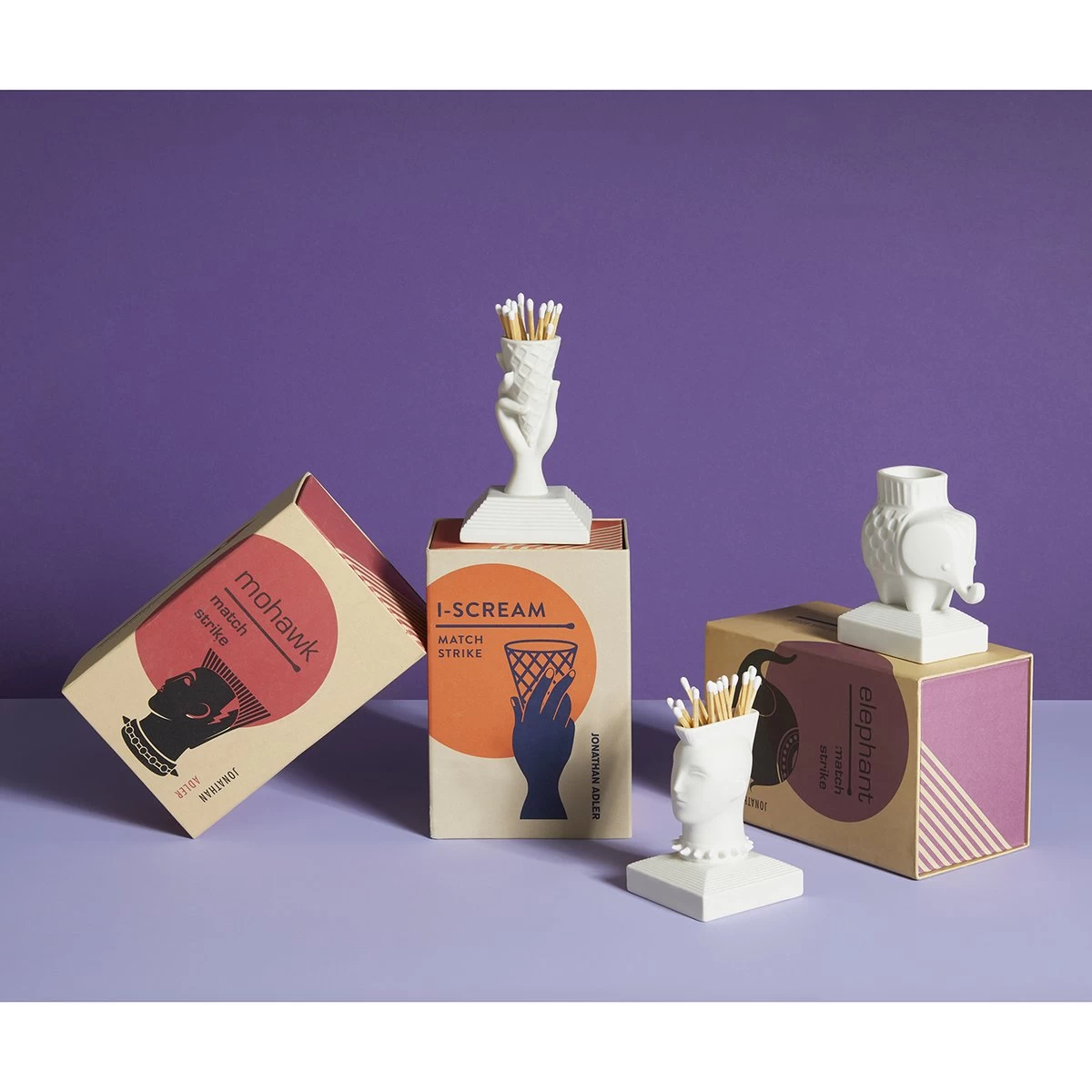 Jonathan Adler Elephant Porcelain Match Strike 3 Jonathan Adler Elephant Porcelain Match Strike - Image 3