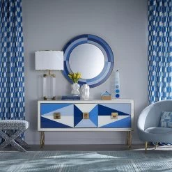 Jonathan Adler Harlequin Round Mirror 20 Jonathan Adler Harlequin Round Mirror -Jonathan Adler Shop SP20 Harlequin Blue Credenza x1000 76bcaf53 63d5 4e33 85c0 13dec0033ca2