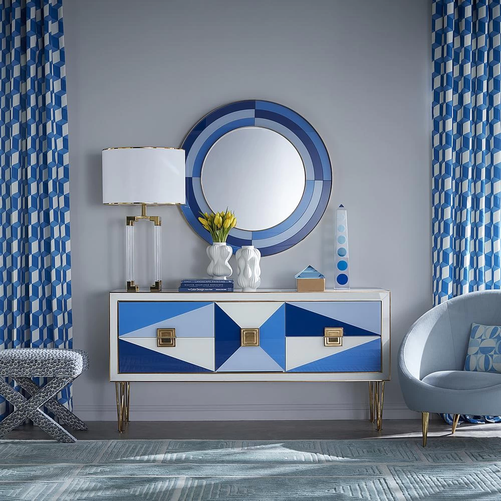 Jonathan Adler Harlequin Round Mirror 10 Jonathan Adler Harlequin Round Mirror - Image 10