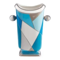 Jonathan Adler Torino Blue Fractal Vase