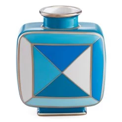 Jonathan Adler Torino Blue Squares Vase