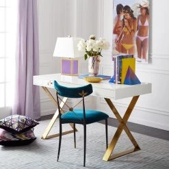 Jonathan Adler Rider Dining Chair -Jonathan Adler Shop channing desk white Brass x1000 3c249e60 112a 475e 8810 3d6e074a1d34