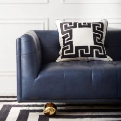 Jonathan Adler Claridge Sofa -Jonathan Adler Shop claridge sofa oxford blue leather detail x1000 d91826eb 2018 467d 81ce 83a293058aac