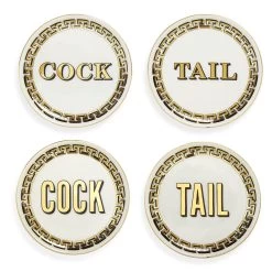 Jonathan Adler Cock/Tail Coasters