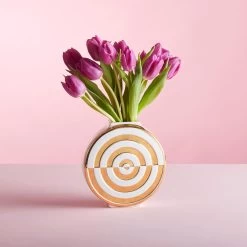 Jonathan Adler Futura Bullseye Vase -Jonathan Adler Shop futura bullseye vase tulips