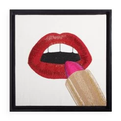 Jonathan Adler Lipstick Beaded Wall Art