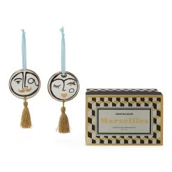Jonathan Adler Marseilles Ornament Set (Set Of 2) -Jonathan Adler Shop jonathan adler marseilles ornament set set of 2 view add01