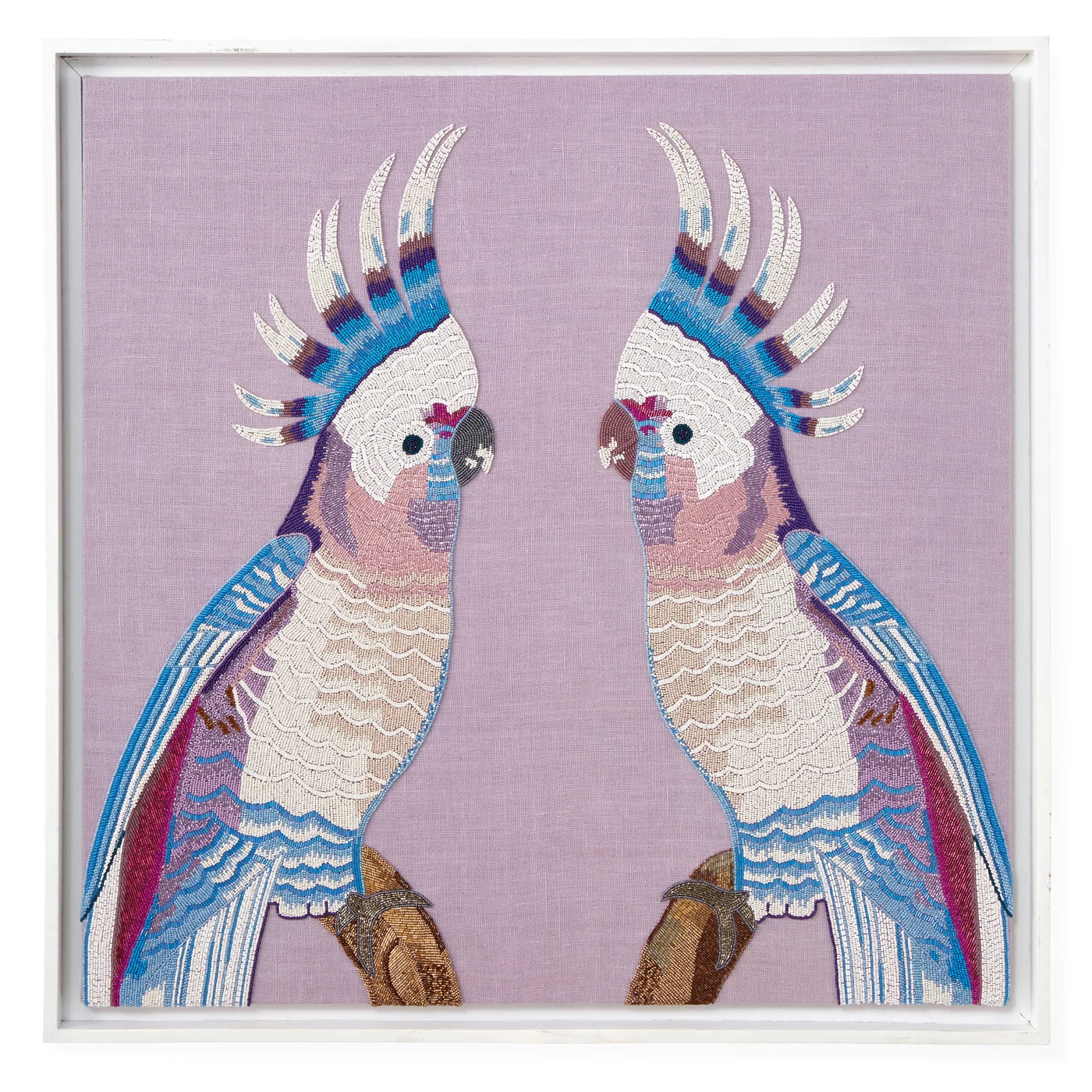 Jonathan Adler Parrots Beaded Wall Art 1 Jonathan Adler Parrots Beaded Wall Art