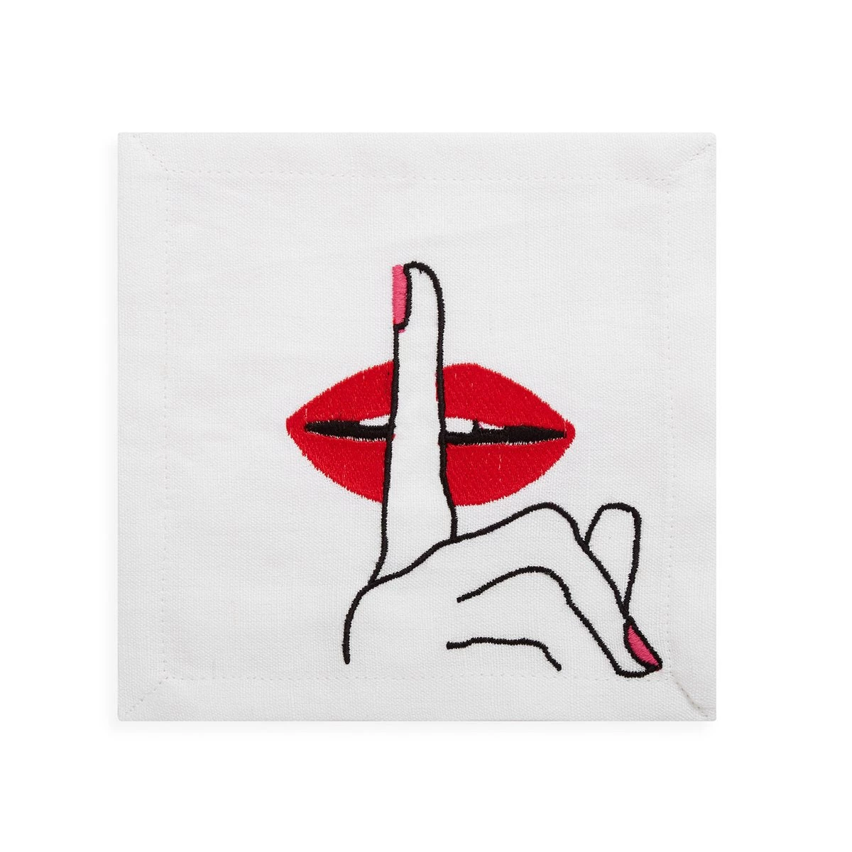 Jonathan Adler Lips Cocktail Napkins 3 Jonathan Adler Lips Cocktail Napkins - Image 3