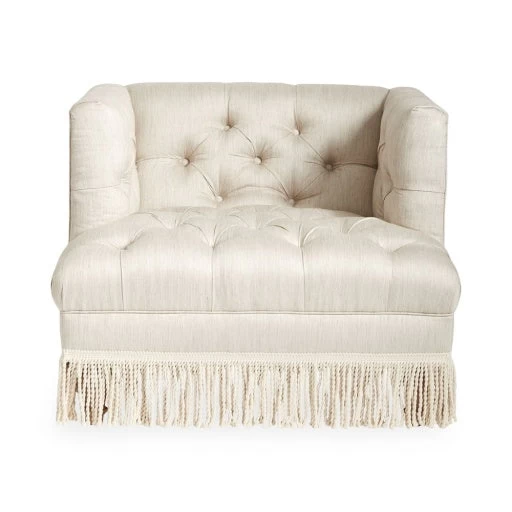 Jonathan Adler Baxter Chair With Bullion Fringe 1 Jonathan Adler Baxter Chair With Bullion Fringe