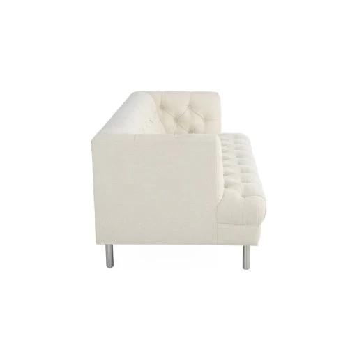 Jonathan Adler Baxter Serpette Ivory T-Arm Sofa 2 Jonathan Adler Baxter Serpette Ivory T-Arm Sofa - Image 2