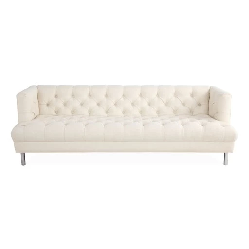 Jonathan Adler Baxter Serpette Ivory T-Arm Sofa 6 Jonathan Adler Baxter Serpette Ivory T-Arm Sofa - Image 6