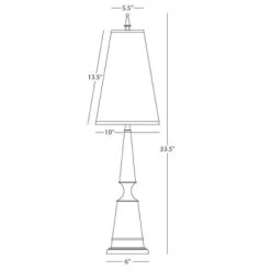 Jonathan Adler Versailles Fabric Shade Table Lamp